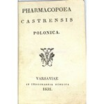 PHARMACOPOEA CASTRENSIS POLONICA wyd. 1831
