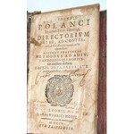 POLANCO - IOANNIS POLANCI SOCIETATIS JESU THEOLOGI DIRECTORIUM BREVE, AD CONFESSARII wyd. 1604