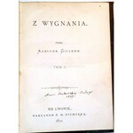GILLER- Z WYGNANIA wyd. 1870 t.1-2 (komplet w 2wol.)
