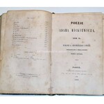 MICKIEWICZ - POEZJE t.1-2 [[w 1 wol.] Paryż 1838