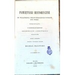 BALIŃSKI- PAMIĘTNIKI HISTORYCZNE wyd. 1859r.