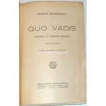 SIENKIEWICZ- QUO VADIS t.1-3 [komplet w 1 wol.] wyd. 1925 secesyjna oprawa