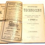 SIERKOWSKI- KALENDARZ TECHNICZNY wyd. 1904