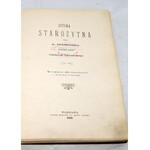 SPRINGER- SZTUKA STAROŻYTNA Tom I-IV wyd. 1902r. ryciny  OPRAWA WYDAWNICZA