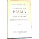 ŻELEŃSKI- MICHAŁA Z MONTAIGNE PISMA t. 1-5 [komplet w 5 wol.] wyd. 1917
