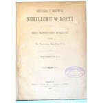 ZAŁĘSKI-  GENEZA I ROZWÓJ NIHILIZMU W ROSYI wyd. 1892 socjalizm, masoneria
