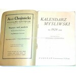 KALENDARZ MYSLIWSKI na rok 1928 pod. red. EJSMONDA ilustracje