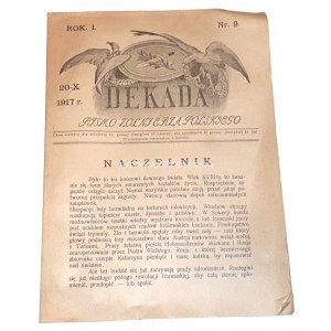 LEGIONY. DEKADA  Pismo żołnierza polskiego R.1 Nr 9. 1917r.