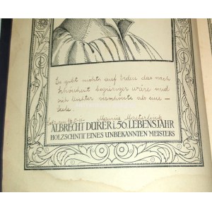 SCHEFFLER - BILDNISSE AUS DREI JAHRHUNDERTEN dedykacja opatrzona autografem noblisty, Maurice Maeterlinck