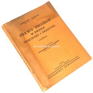 APOŁŁÓW- PRAWO UBOGICH W ŚWIETLE DOKTRYNY I PRAKTYKI wyd. 1938
