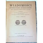 WIADOMOŚCI NUMIZMATYCZNO-ARCHEOLOGICZNE tom XIX - rocznik 1937