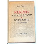 POTOCKI - RĘKOPIS ZNALEZIONY W SARAGOSSIE t.1-3 [komplet w 1 wol.] wyd. 1950r. ilustrował Antoni Uniechowski