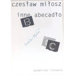 MIŁOSZ- INNE ABECADŁO wyd. 1998 autograf autora