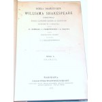 SHAKESPEARE- DZIEŁA DRAMATYCZNE SZEKSPIRA t.I-III wyd. 1875-7 drzeworyty