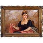 Wincenty WODZINOWSKI (1866 Igołomia presso Miechów - Cracovia 1940), Ritratto di donna, 1919