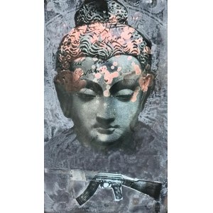 Małgorzata ET BER Warlikowska, Bouddha (30 x 50 cm)