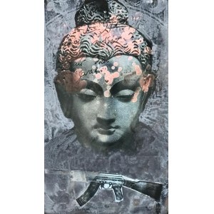 Małgorzata ET BER Warlikowska, Budda (30 x 50 cm)