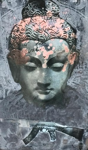 Małgorzata ET BER Warlikowska, Budda (30 x 50 cm)