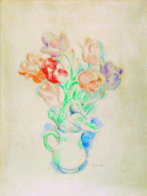 Józef PANKIEWICZ (1866-1940), Tulipany w dzbanie [Tulipany w wazonie]