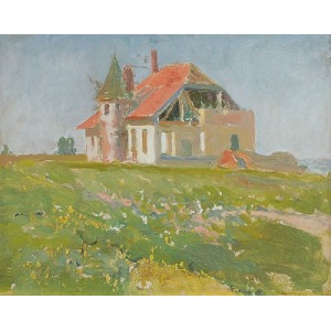 Iwan TRUSZ (1869-1940), Pejzaż z domem