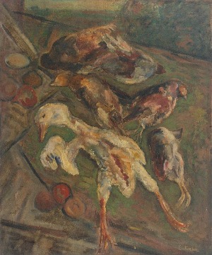 Emil KRCHA (1894 - 1972), Martwa natura z ptactwem