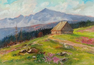 Leszek STAŃKO (1925-2011), Chata w górach, 2001
