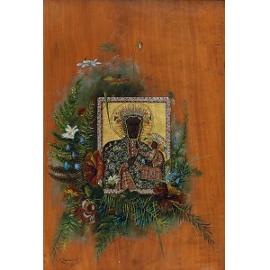 S. ZIEMBIŃSKI (XIX/XX w.), Obraz Matki Boskiej Częstochowskiej