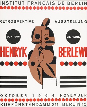 Henryk BERLEWI (1894-1967), Plakat z wystawy Henryka Berlewiego - Berlin, 1964