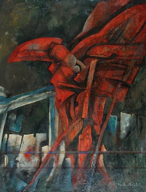 Andrzej KREUTZ-MAJEWSKI (ur. 1936), Abstrakcja czerwona