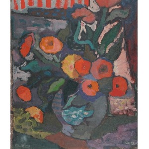 Kazimierz PODSADECKI (1904-1970), Kwiaty w wazonie