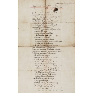 Fragment wiersza Kazimierza Przerwy-Tetmajera (1865-1940) do syna