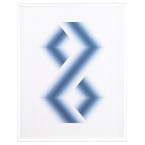 Babe Shapiro (1937-2016), BLUE HEXAGONS, 1971 r.