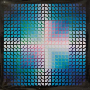 Victor Vasarely (1906-1997), QUASAR - PAAL 2, Z CYKLU: PROGRESSIONS, 1970 r.