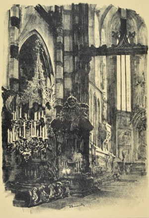 Jan Kanty Gumowski (1883-1946), Wnętrze kościoła Mariackiego, 1926