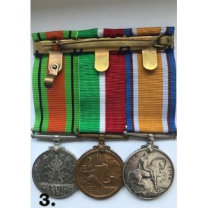 Brytyjskie trio medalowe I i II Wojna Światowa