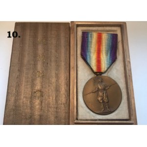 Japońska odmiana WW I Victory Medal z oryginalnym pudełkiem