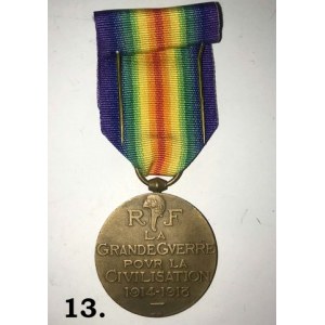 Francuski Medal Inter-Allied Victory 1914 - 18