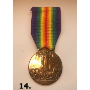 Włoski Victory Medal Aliantów 1914-1918