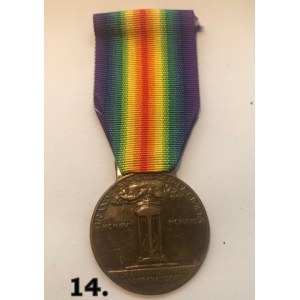Włoski Victory Medal Aliantów 1914-1918