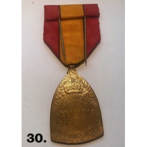 Belgijski medal pamiątkowy za wojnę 1914 -1918