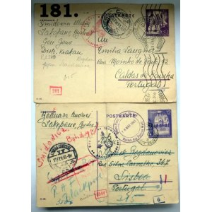 Zbiór kartek pocztowych i koperty
