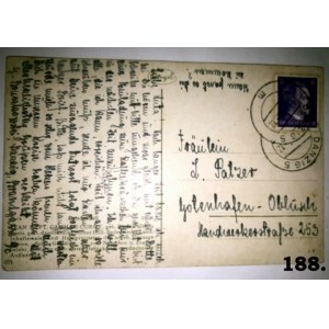 Karta pocztowa ze znaczkiem i stemplem nadawczym Danzig 5
