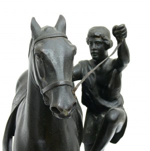 Peter Klodt von Jürgensburg (1805-1867), Grecki jeździec dosiadający konia, przed 1917 r.