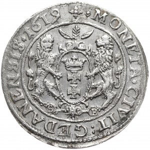 Zygmunt III Waza, ort 1619/18, Gdańsk, odmienna interpunkcja