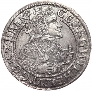 Prusy Książęce, Jerzy Wilhelm, ort 1624, Królewiec, z podwójnym znakiem mincerskim na awersie.