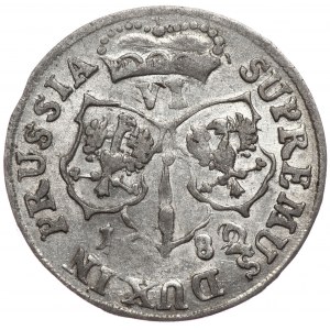 Prusy Księstwo, Fryderyk Wilhelm, szóstak - data 16822, Królewiec