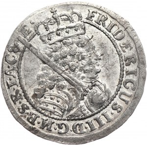 Prusy (księstwo), Fryderyk III, ort 1698 SD (szeroko rozstawione)