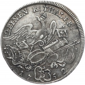 Prusy, Fryderyk II, półtalar 1752 B, Wrocław