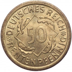 Niemcy, Republika Weimarska, 50 fenigów 1923 A, Berlin