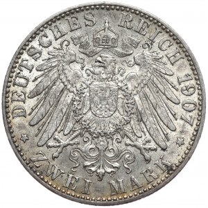 Niemcy, Hamburg 2 marki 1907